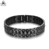 2021 pria perhiasan Glossy Mesh rantai gelang Stainless Steel Kuba Tautan gelang kustom