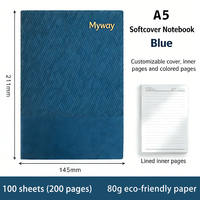 Coffret Cadeau Carnet Promotionnel A5 Personnalisé Myway 2026 avec Stylo, Agenda en Cuir PU pour Bureau et Entreprise avec Logo – Idéal comme Cadeau d'Affaires