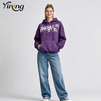   Hoodie court brodé motif crâne et palmier pour femme, style streetwear Y2K, service OEM ODM, petite série personnalisée, sans stock