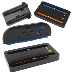 Station de charge double 2-en-1 et coque <span class=keywords><strong>JoyCon</strong></span> en ABS et TPU avec chargement USB pour 2 - Product Image 1