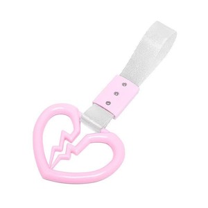 Tira antiestática en forma de corazón para coche, anillo decorativo de advertencia ABS para parachoques trasero, tirador interior, uso general D2382 - Product Image 4