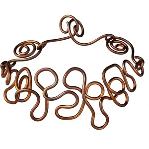 Attractive Copper Necklace for Women Wedding & Daily Use Heart Design Luxury Style Elegant Artistic Appeal - Product Image 1