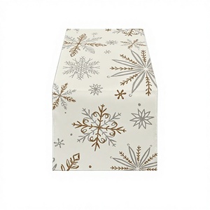 Floral Printed Woven Polyester Cotton Modern Waterproof Eco-Friendly <b>Table</b> <b>Runner</b> Decorative <b>Dining</b> <b>Table</b> Cloth for Home Events - Product Image 3