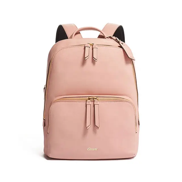 Wholesale Pink Pu Leather Backpack Travel Women Back Pack Laptop Women Backpack Bag For Ladies