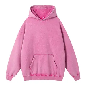 New high weight cotton wash to make old hoodie fashion brand leisure retro stone mill wash children adult wholesale