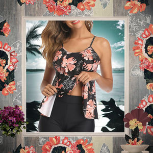 Nouvel ensemble de maillot de bain imprimé pour femme adulte 2024, haute qualité, prix bas, vente chaude, bikini taille haute avec short sexy - Product Image 2