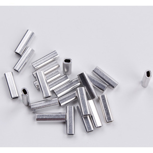 Manchon de sertissage en aluminium à un trou pour fils et câbles – Utilisation pour la construction de cannes à pêche en eau salée (maquereau, marlin, requin) - Product Image 4