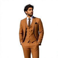 Ensemble de costume de luxe universel 5 pièces pour homme, design classique, coupe ajustée, tenue formelle pour le marié, ensemble complet pour toutes les occasions