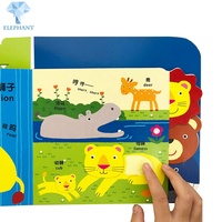 Libro de Cuentos Educativo en Inglés con Impresión Personalizada OEM, Libro Sensorial para Niños