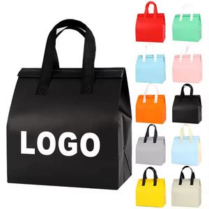 Wholesale Custom Printed Insulated Non Woven Waterproof Takeaway Food Packaging Cooler Bag With Logo - Product Image 4