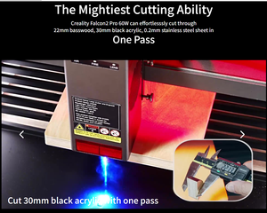 Creality Falcon 2 40w Laser Engraver <b>Cutter</b> <b>Machine</b> Safe Fast Enclosed for Wood Enhanced Visibility - Product Image 2