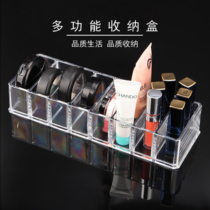 Organizador de Cosméticos Wanmei, Caja de Almacenamiento con 8 Compartimentos, Organizador de Escritorio de Plástico Transparente para Maquillaje, Lápices Labiales y Productos para el Cuidado de la Piel - Product Image 5