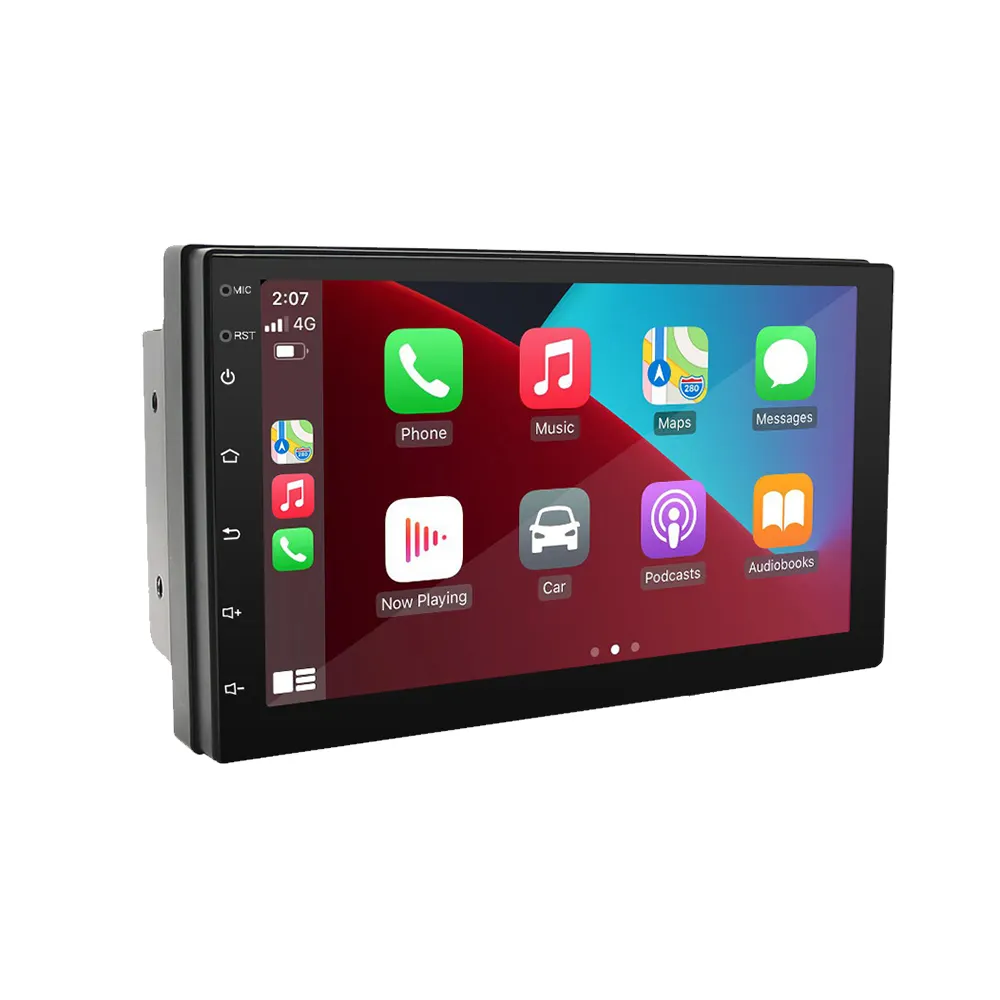 Pemutar MP5 Radio Mobil Android 2 Din Stereo Mobil Double Din 7 Inci Audio Pemutar DVD Mobil Navigasi GPS dengan Carplay