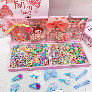 Venta al por Mayor de Pinzas para el Cabello de Niñas con Dibujos Animados, Lazos para el Cabello con Flores Dulces, Pasadores de Moda, Juego de Accesorios para el Cabello de Niñas en Caja de Regalo - Product Image 5
