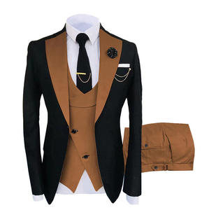 <span class=keywords><strong>Costume</strong></span> d'affaires et de mariage formel 3 pièces classique pour hommes <span class=keywords><strong>en</strong></span> vente fermeture à glissière respirante et fermeture à glissière - Product Image 3