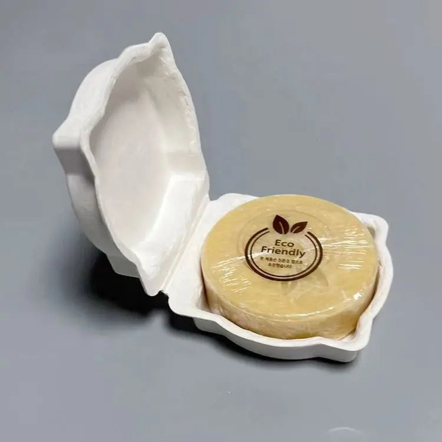 Eco Friendly Bio-degradableMolded Pulp Packaging Biodegradable Bagasse Pulp Molded Paper Box Dry Pressing Pulp Molded Soap Box