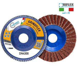 FERVI DN4300.214 Dual Flap Disco Lamellare 100mm High <b>Abrasive</b> Disc Silicon Carbide Aluminum Oxide Resin for Sanding OEM - Product Image 1