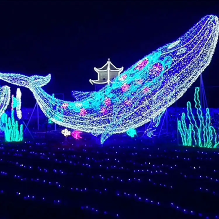 На открытом воздухе большой 3d большой Рождественский декоративный светодиодный лодочный Парусник мотив огни тема