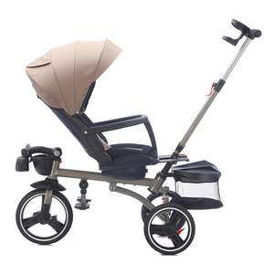 <span class=keywords><strong>Triciclo</strong></span> para niños con <span class=keywords><strong>asiento</strong></span> giratorio y respaldo <span class=keywords><strong>reclinable</strong></span> <span class=keywords><strong>Triciclo</strong></span> para bebés con manillar plegable y reposapiés extraíble - Product Image 6