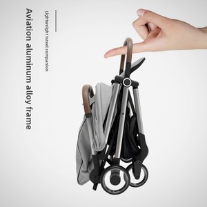 <span class=keywords><strong>Poussette</strong></span> multi-positions en alliage d'aluminium léger, best-seller transfrontalier, pliage en un clic, s'abaisse à plat, format de poche pour bébés - Product Image 2
