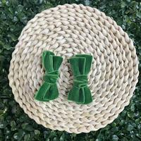 Barrettes à cheveux en velours Sacarla, 2 pièces, 7,5 cm, petits nœuds mignons faits à la main, pinces crocodiles pour filles, femmes et enfants, idéales pour les fêtes