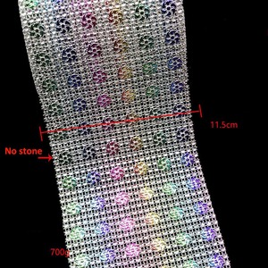 Bricolage mariage noël vêtements accessoires dentelle couleur strass plaque filet tissu Textile couture Costume pantalon ourlet rayure garniture - Product Image 2