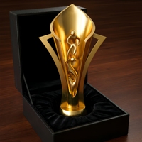 Fabricant de trophées de football en métal sur mesure OEM ODM, 20 ans d'expérience, trophée de football en métal doré pour les événements sportifs