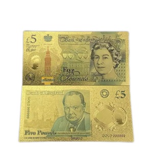 Billete <span class=keywords><strong>de</strong></span> Banco <span class=keywords><strong>de</strong></span> Inglaterra 2026, 2 Libras, Chapado en Oro <span class=keywords><strong>de</strong></span> 24K, Grabado en Relieve, Hecho a Mano, Ecológico, <span class=keywords><strong>Billetes</strong></span> Conmemorativos para <span class=keywords><strong>Coleccionistas</strong></span> - Product Image 5