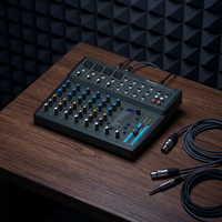 Console de mixage audio 12 canaux avec interface USB, préamplificateur de microphone et alimentation fantôme 48V MS1202FX
