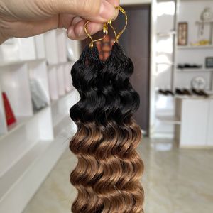 Nuevo Cabello Humano de Ganchillo con Anillas 2026, Trenzas Boho, Nudos Milagrosos, Cabello de Ganchillo con Efecto Pluma para Trenzar T1B-30color - Product Image 3