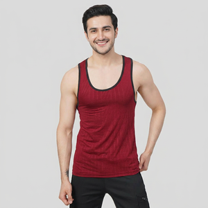 เสื้อกล้ามผู้ชายเสื้อผ้าฟิตเนสเสื้อฤดูร้อนผลิตจากปากีสถาน - Product Image 1