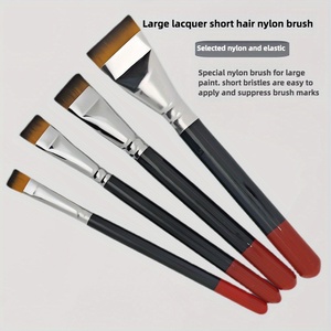 Lacquer art specific short haired nylon brush lacquerware large lacquer brush oil painting tools materials art small flat pen