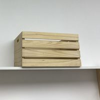Caisse en bois de pin OEM Europe, peinte avec technique laser, logo personnalisé, pour rangement simple et décoration intérieure