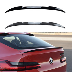 Bmw Rear Trunk Spoiler <b>Wing</b> Piano <b>Black</b> Carbon Fiber Texture Abs For X4 G02 2019+ M Model - Product Image 1