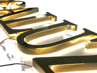 Enseigne lumineuse LED 3D personnalisée pour dropshipping, lettres rétroéclairées, panneau mural, logo extérieur, devanture de magasin, enseigne de canalisation