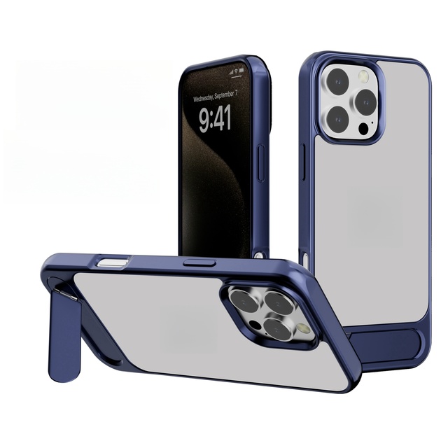 Kickstand Phone Case for iPhone 16 16 Pro 16 Plus 15 14 13 12 Hard PC Clear Mobile Phone Case Cover for iPhone 16 Pro Max