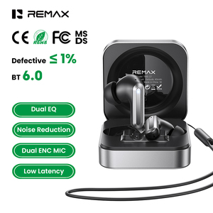 Écouteurs intra-auriculaires Remax ANC étanches Bluetooth 6.0 HiFi avec suppression du bruit et étui support de téléphone - Product Image 1