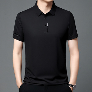BOTTCOOLA 180 GSM nouveau Style de mode solide à manches courtes respirant vêtements d'affaires décontracté Anti-rides mâle personnalisé Polo <span class=keywords><strong>t</strong></span>-shirt - Product Image 2