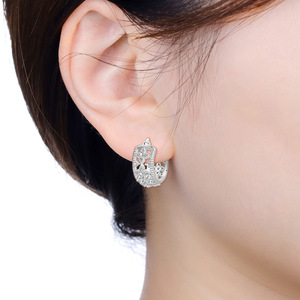 Nuevos aretes de aro con estampado retro, aretes originales de moda para chicas, ideas creativas para regalos - Product Image 4