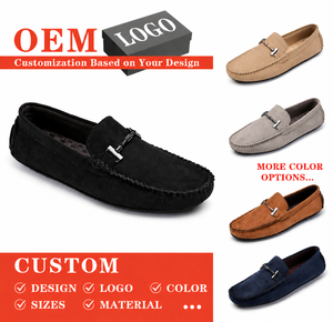 Mocassini da <span class=keywords><strong>Uomo</strong></span> in Camoscio Felpato <span class=keywords><strong>con</strong></span> Fodera Interna, Scarpe Basse Slip-on da Guida <span class=keywords><strong>con</strong></span> Fibbia Metallica, Mocassini Casual per Uso Quotidiano, Scarpe Loafer <span class=keywords><strong>con</strong></span> Superficie Pelosa - Product Image 1