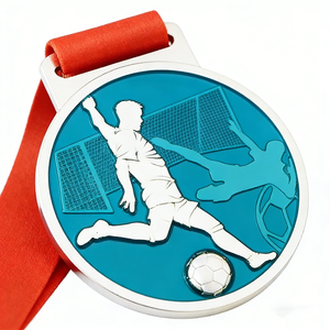 เหรียญโลหะชุบทองคุณภาพสูงรูปทรงกลม ออกแบบตามธีมกีฬา พร้อมโลโก้สั่งทำ สำหรับการแข่งขันฟุตบอล - Product Image 6