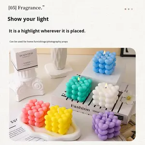 Vela Aromática Artesanal en Forma de Corazón Sin Humo, Regalo para el Día de San Valentín o Qixi, Cera de Soja y Parafina en Forma de Corazón, Recuerdo - Product Image 4