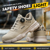 Chaussures de sécurité OEM Hiver 2026 légères et respirantes, bottes de travail sportives anti-écrasement à embout en acier, en daim et toile avec doublure en fourrure, coupe basse