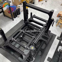 Plataforma de Movimiento de 4 y 6 Grados de Libertad para Simulador de Vuelo, de Aluminio, Seis Ejes, con Motor de Cilindro de 6 DOF, Simulador de Carreras Deportivas con Fuerza G