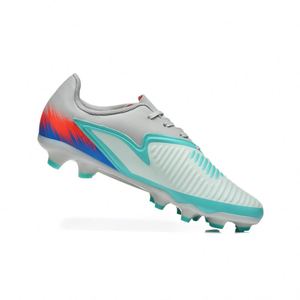 Botas de fútbol FG/TF al por mayor OEM/ODM para adultos y jóvenes, con opciones antideslizantes, ligeras y transpirables de tejido. - Product Image 2