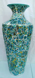 Florero de lujo de metal de cristal de mosaico de nueva colección para decoración interior y exterior disponible a precio mayorista de India - Product Image 6