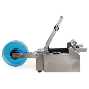 Machine d'étiquetage semi-automatique MT50 pour bouteilles rondes avec codeur pour bocaux en verre, flacons et boîtes de conserve - Product Image 2