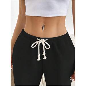 Pantalones Deportivos Personalizados para Mujer, Cintura Baja, Pierna Recta, Casuales, con Bolsillos, Tela Transpirable - Product Image 5