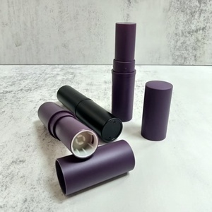 Tube vide rond de 8g pour fond de teint, en plastique noir mat, pour stick de fond de teint et correcteur, emballage cosmétique - Product Image 6