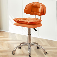 Un nouveau type de chaise de travail à roulettes en PU, adaptée aux salons de manucure et aux instituts de beauté, ainsi que pour les chaises de coupe des ongles et de maquillage